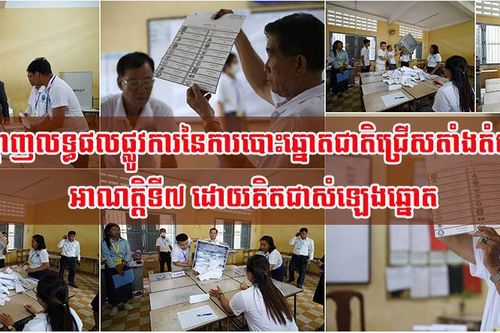 Campuchia công bố kết quả chính thức cuộc bầu cử Quốc hội khóa 7