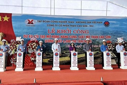 Khởi công dự án cải tạo mở rộng nâng công suất mỏ than Cao Sơn