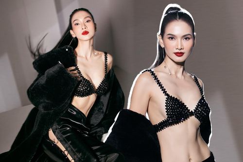 Diện 'áo con' nhỏ xíu, siêu mẫu Anh Thư khoe body 'bốc lửa'