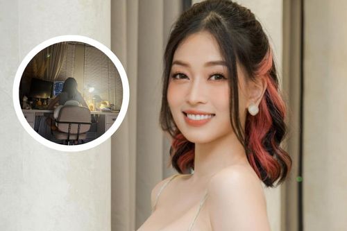 Phương Nga vừa uống trà sữa vừa chăm học, netizen thốt lên: 'Á hậu này mới xứng'