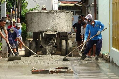 Thêm con hẻm được xã hội hóa xây dựng ở thị trấn Tri Tôn