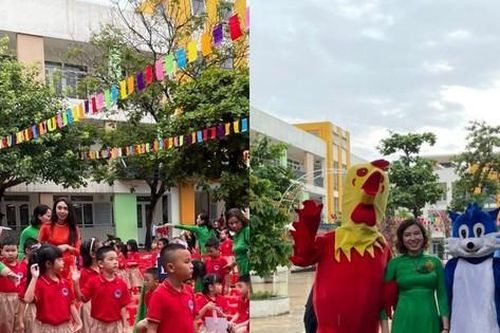 Hà Nội: Thầy cô Tiểu học Phương Mai nhập vai mascot đón học sinh khiến 'hội gà con' lớp 1 thích mê