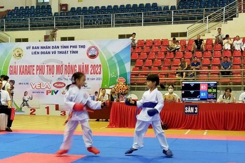 Hơn 700 học sinh tham gia Giải Karate Phú Thọ mở rộng năm 2023