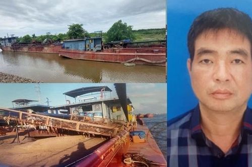 Khởi tố đối tượng khai thác cát trái phép trên sông Hồng