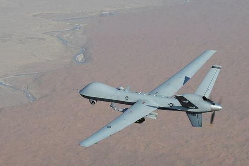 Máy bay chiến đấu SU-30 của Nga xuất phát khi phát hiện UAV trinh sát Mỹ bay qua Biển Đen