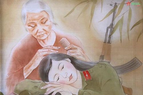 Ngắm tranh lụa Việt trong trong triển lãm 'Hương lụa tháng 8'