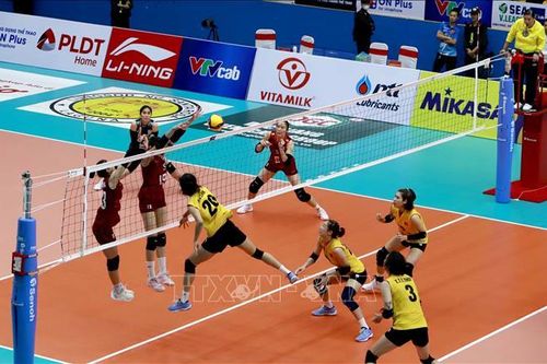 Đội Thái Lan đứng đầu Chặng 1 Giải Bóng chuyền nữ Đông Nam Á