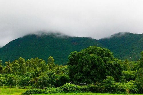 Lên chót núi Cấm 'chạm' mây ngang trời