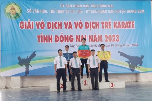 Kết thúc Giải vô địch và trẻ Karate tỉnh Đồng Nai năm 2023: TP. Biên Hòa giành hạng nhất toàn đoàn
