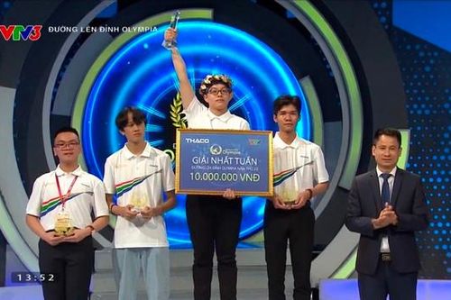 Nam sinh Hải Phòng giành chiến thắng phút chót tại cuộc thi tuần Đường Lên Đỉnh Olympia