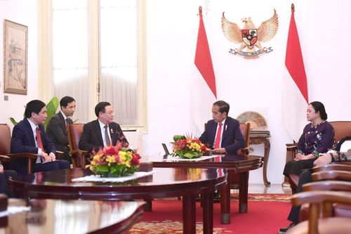 Hình ảnh Chủ tịch Quốc hội tiếp xúc song phương tại Indonesia