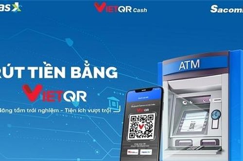 Quét VietQR rút tiền tại ATM các ngân hàng dễ dàng với Sacombank Pay