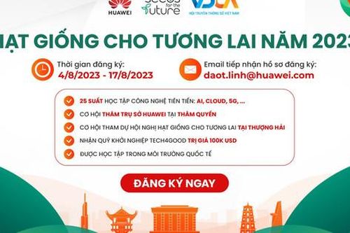 Khởi động chương trình 'Hạt giống cho tương lai 2023' dành cho sinh viên công nghệ
