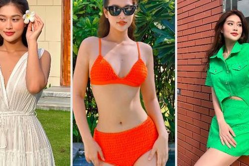 Nàng hậu từng bị chê thân dài chân ngắn, mặc gì khi đi biển để vẫn nổi bật?