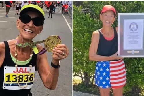 Thán phục nữ runner lập kỷ lục Guinness Marathon ở tuổi 92