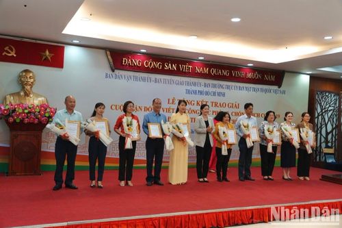 Trao 84 giải viết về công tác phòng, chống dịch Covid-19 tại Thành phố Hồ Chí Minh
