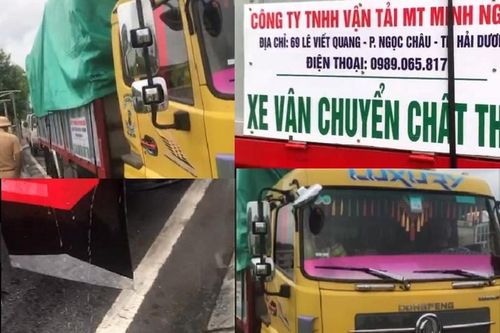 Hải Dương: Đang xử lý xe chở rác Minh Ngọc rò rỉ ra đường