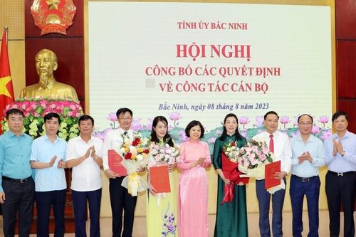 Bắc Ninh công bố quyết định bổ nhiệm nhiều cán bộ chủ chốt