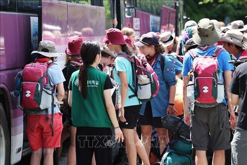 Hàn Quốc sơ tán 37.000 thành viên tham gia Đại hội Hướng đạo sinh thế giới do bão lớn
