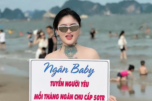 Ngân Baby nói gì về việc chu cấp 50 triệu đồng mỗi tháng nếu tìm được người yêu?