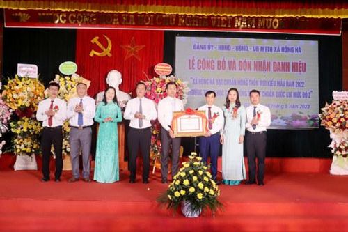Huyện Đan Phượng: Xã Hồng Hà đạt chuẩn nông thôn mới kiểu mẫu
