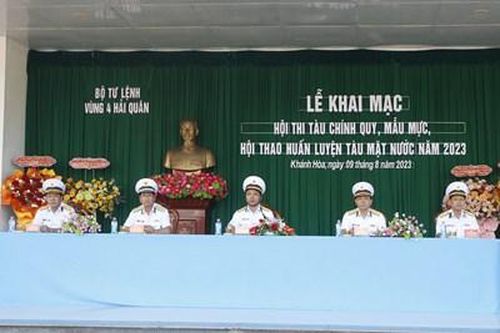 Vùng 4 Hải quân: Khai mạc Hội thi tàu chính quy mẫu mực, Hội thao huấn luyện tàu mặt nước năm 2023