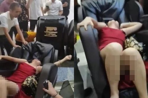 Suýt mất mạng vì ngồi ghế massage trong siêu thị