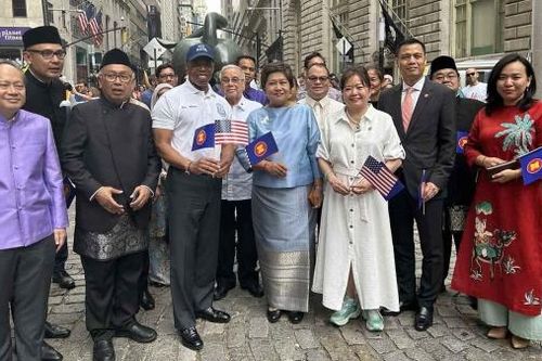 Long trọng Lễ thượng cờ ASEAN tại thành phố New York, Mỹ