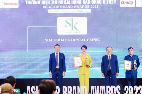 Nha khoa SK được vinh danh Top 10 thương hiệu tín nhiệm hàng đầu châu Á