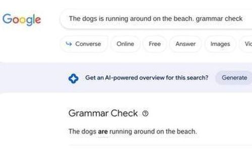 Google được bổ sung tính năng kiểm tra ngữ pháp tiếng Anh