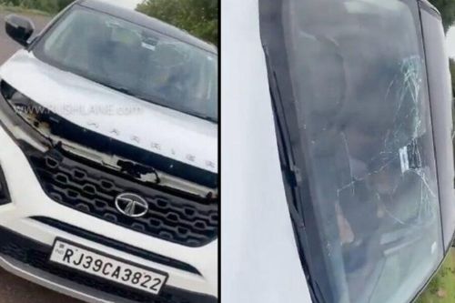 Nắp ca pô tự bật lên khi xe đang chạy khiến kính chắn gió vỡ nát