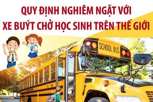 Những quy định nghiêm ngặt với xe buýt chở học sinh trên thế giới