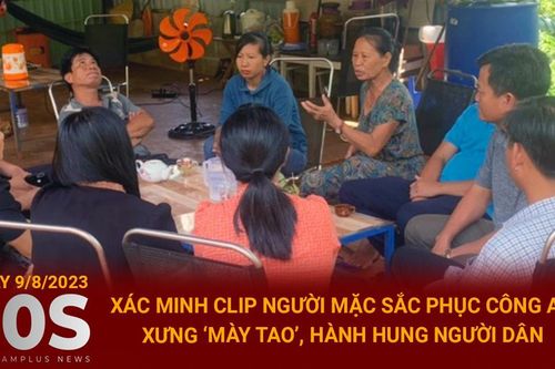 Xác minh clip người mặc sắc phục công an hành hung người dân