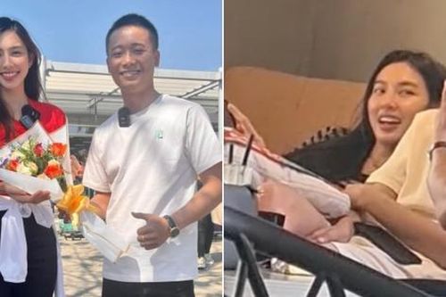 Thùy Tiên, Quang Linh Vlogs lọt ống kính 'team qua đường' khi đang thoải mái trò chuyện trong quán cafe