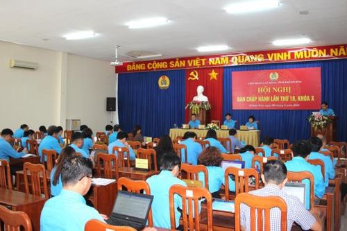 Hội nghị Ban Chấp hành Liên đoàn Lao động tỉnh Khánh Hòa lần thứ 18