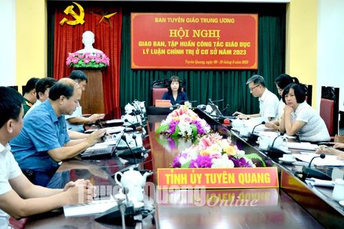 Hội nghị giao ban, tập huấn công tác giáo dục lý luận chính trị năm 2023