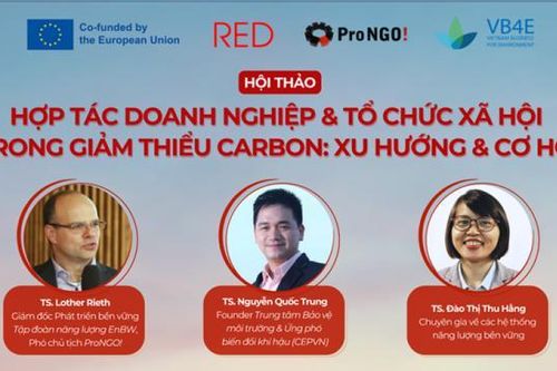 Sắp diễn ra Hội thảo: 'Hợp tác doanh nghiệp & tổ chức xã hội trong giảm thiểu Carbon: Xu hướng & cơ hội'