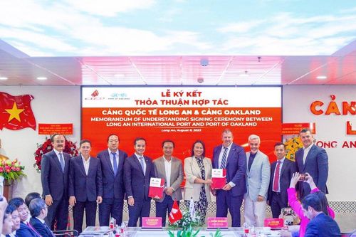 Cảng Long An và Cảng Oakland ký hiệp định hợp tác thương mại