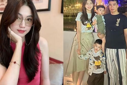 Lộ ảnh hiếm hoi 2 con trai của Á hậu Thanh Tú và chồng đại gia