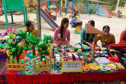Trường mầm non vùng biên hối hả chuẩn bị ngày tựu trường