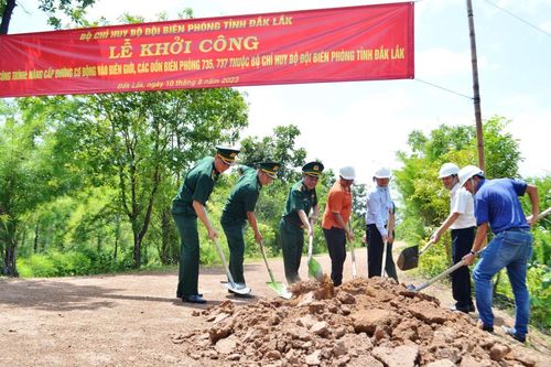 Đắk Lắk: Khởi công công trình nâng cấp đường cơ động vào biên giới