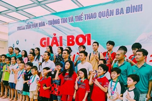 Hơn 120 vận động viên nhí tranh tài Giải bơi khối học sinh hè năm 2023