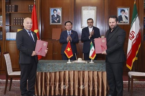 Chủ tịch Quốc hội chứng kiến lễ ký các văn kiện hợp tác Việt Nam - Iran