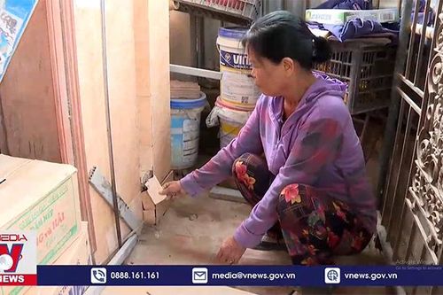 Thi công cầu gây lún nứt nhà dân ở Ninh Bình