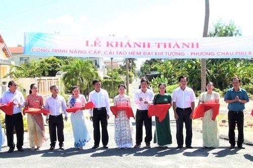 TP. Châu Đốc khánh thành công trình nâng cấp hẻm Đài Khí tượng