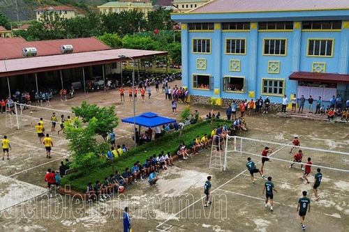 Nậm Pồ tổ chức Giải bóng chuyền công - nông - binh