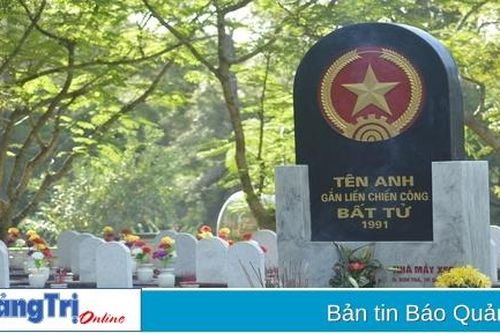 Trích 1,07 tỉ đồng từ Quỹ 'Đền ơn đáp nghĩa' để nâng cấp, tôn tạo nghĩa trang liệt sĩ và nhà bia tưởng niệm liệt sĩ