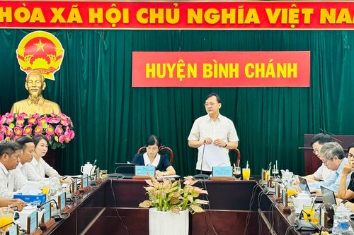 Đoàn khảo sát của Ủy ban Văn hóa, Giáo dục làm việc với UBND huyện Bình Chánh, TP. Hồ Chí Minh