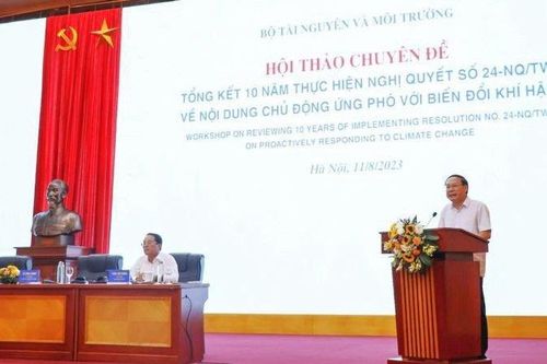 Tiếp tục huy động nguồn lực tài chính cho ứng phó với biến đổi khí hậu
