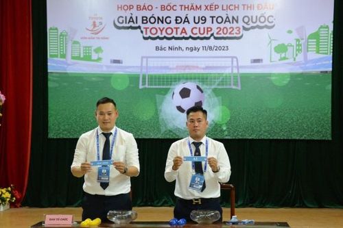Họp báo Giải Bóng đá U9 toàn quốc Toyota Cup 2023